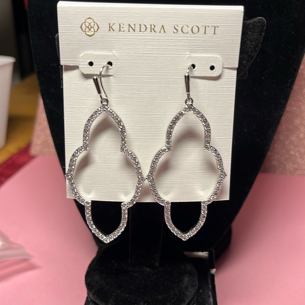 Kendra Scott Oval Rhinestone Earrings